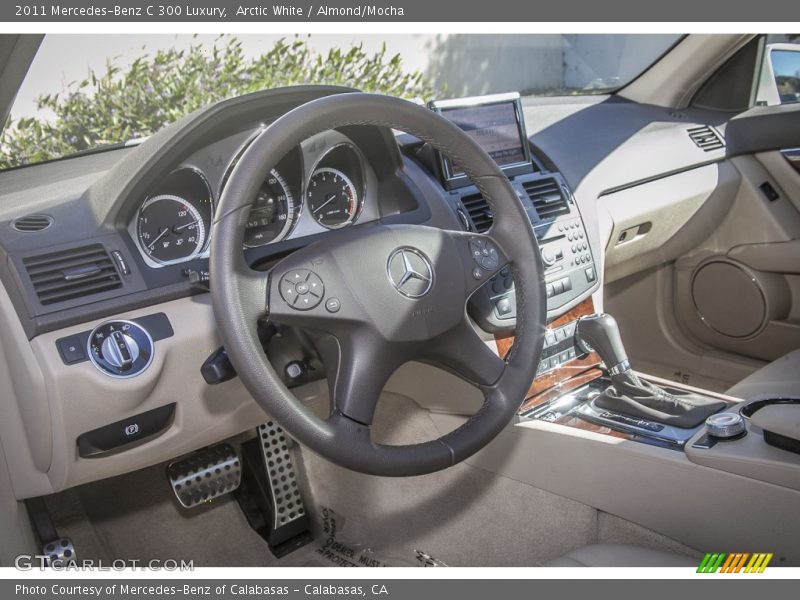Arctic White / Almond/Mocha 2011 Mercedes-Benz C 300 Luxury