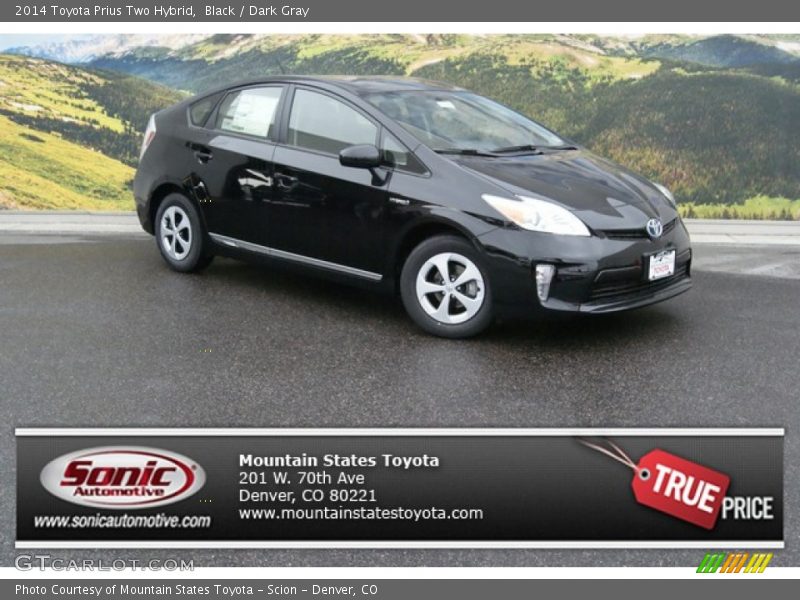 Black / Dark Gray 2014 Toyota Prius Two Hybrid