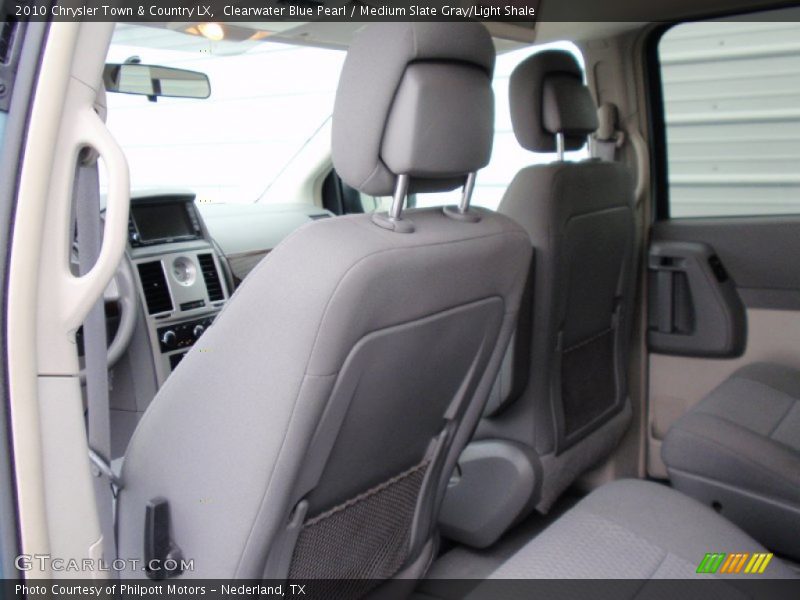 Clearwater Blue Pearl / Medium Slate Gray/Light Shale 2010 Chrysler Town & Country LX
