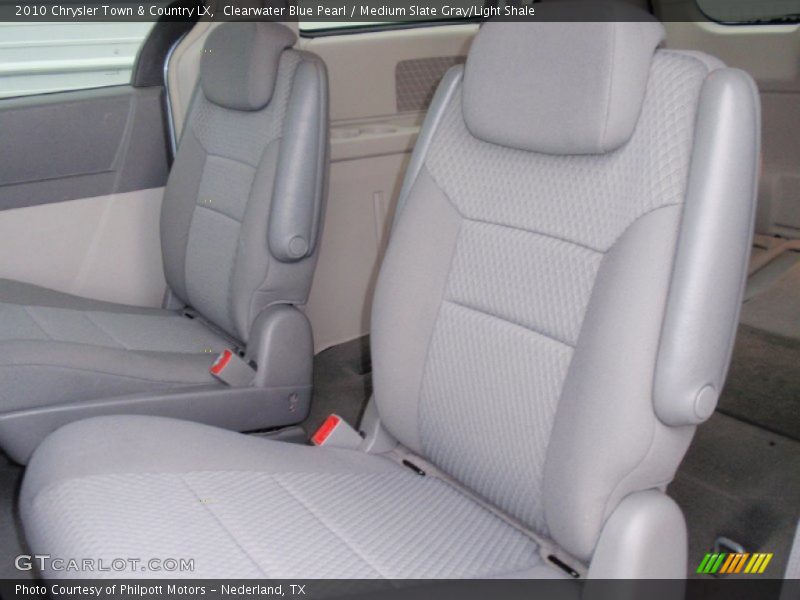 Clearwater Blue Pearl / Medium Slate Gray/Light Shale 2010 Chrysler Town & Country LX