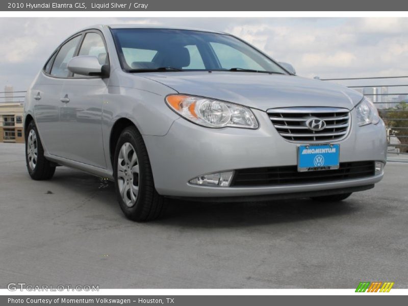 Liquid Silver / Gray 2010 Hyundai Elantra GLS