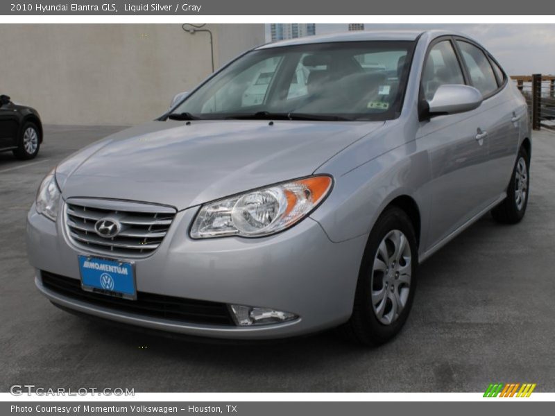 Liquid Silver / Gray 2010 Hyundai Elantra GLS