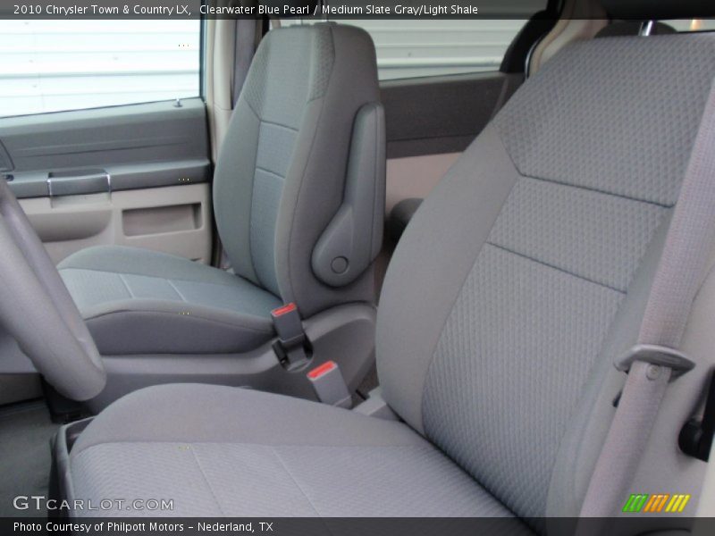 Clearwater Blue Pearl / Medium Slate Gray/Light Shale 2010 Chrysler Town & Country LX