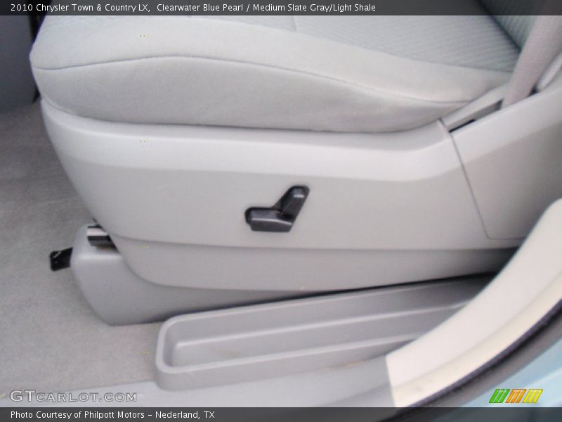 Clearwater Blue Pearl / Medium Slate Gray/Light Shale 2010 Chrysler Town & Country LX