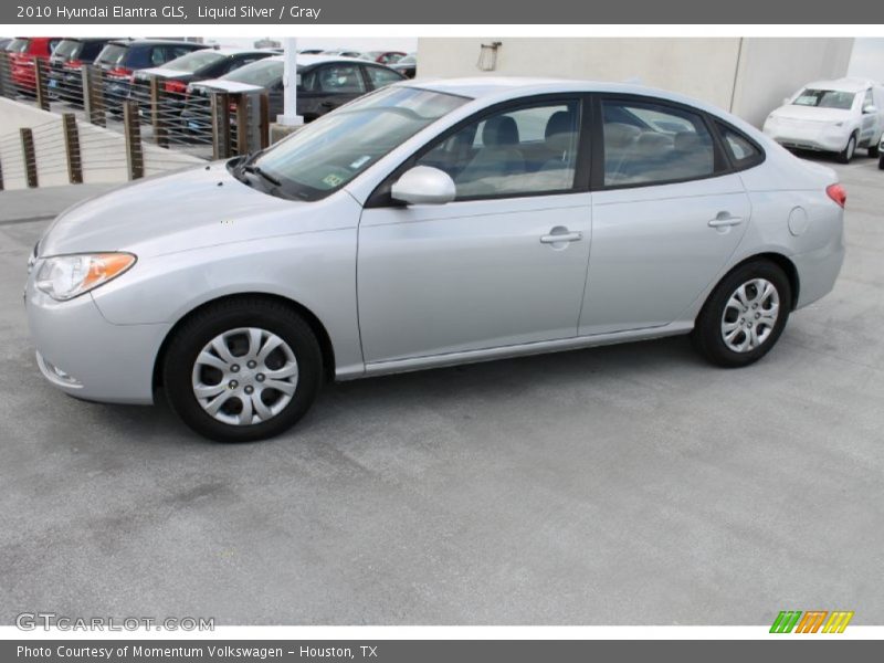 Liquid Silver / Gray 2010 Hyundai Elantra GLS