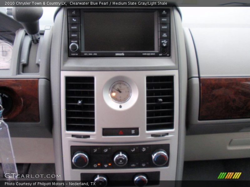 Clearwater Blue Pearl / Medium Slate Gray/Light Shale 2010 Chrysler Town & Country LX