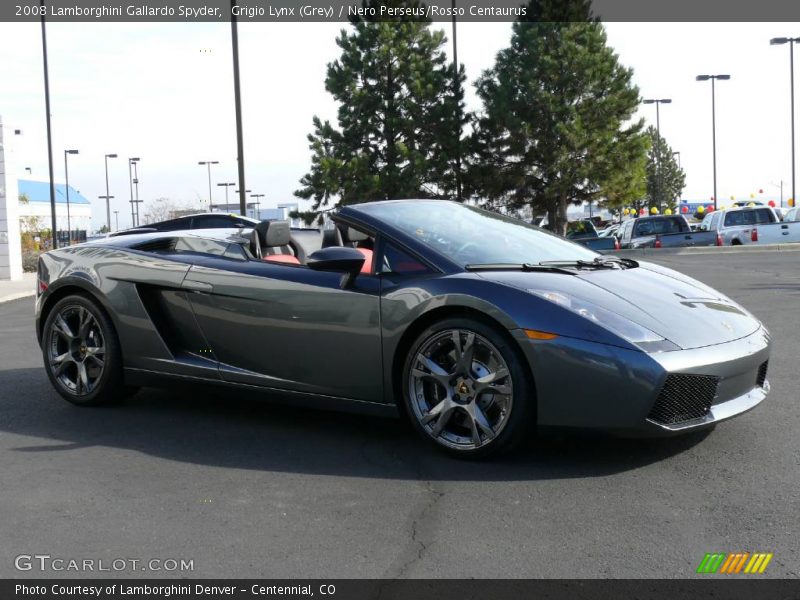 Grigio Lynx (Grey) / Nero Perseus/Rosso Centaurus 2008 Lamborghini Gallardo Spyder