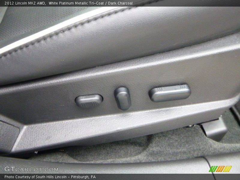 White Platinum Metallic Tri-Coat / Dark Charcoal 2012 Lincoln MKZ AWD