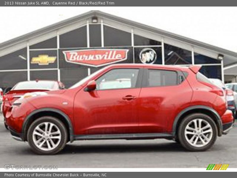 Cayenne Red / Black/Red/Red Trim 2013 Nissan Juke SL AWD