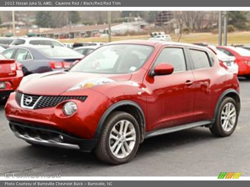Cayenne Red / Black/Red/Red Trim 2013 Nissan Juke SL AWD