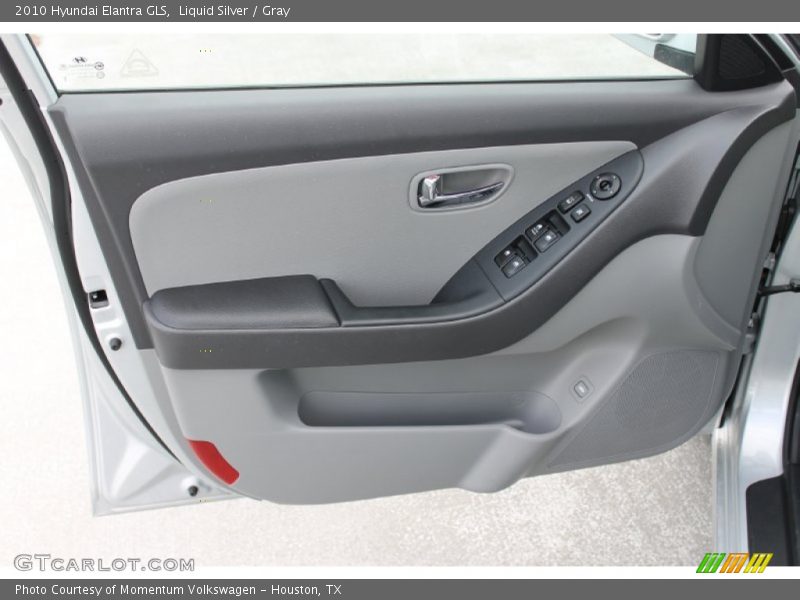 Liquid Silver / Gray 2010 Hyundai Elantra GLS