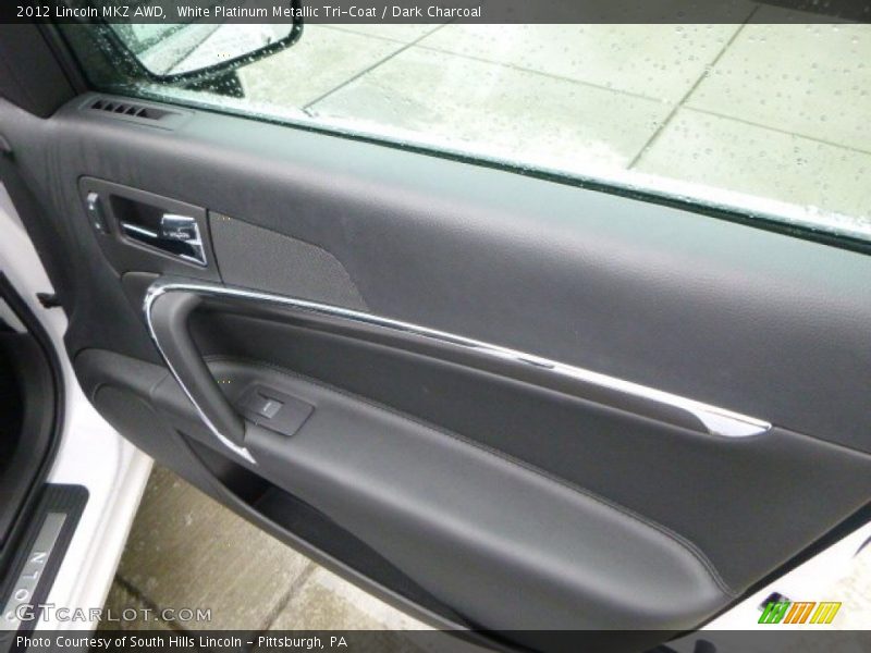 White Platinum Metallic Tri-Coat / Dark Charcoal 2012 Lincoln MKZ AWD