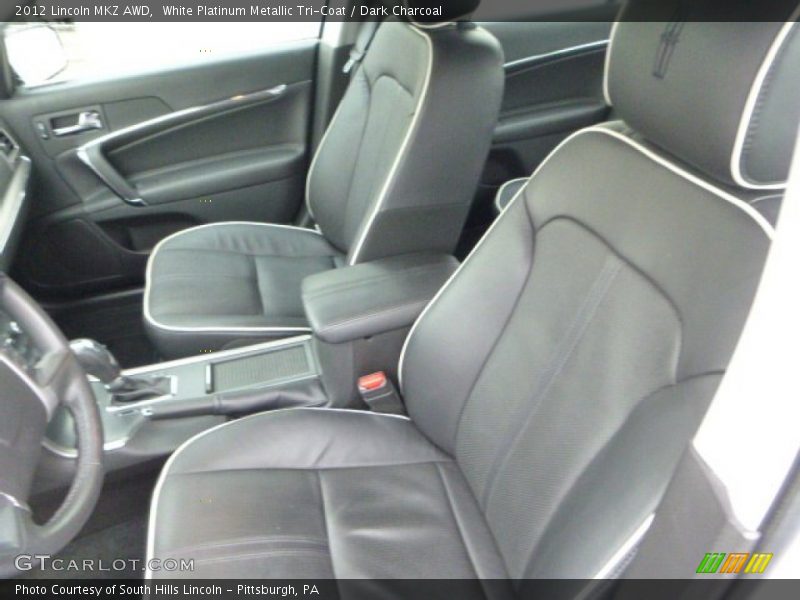 White Platinum Metallic Tri-Coat / Dark Charcoal 2012 Lincoln MKZ AWD