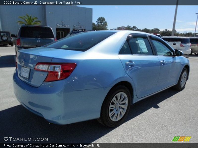 Clearwater Blue Metallic / Ash 2012 Toyota Camry LE