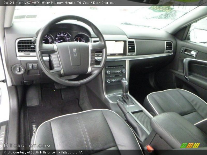 White Platinum Metallic Tri-Coat / Dark Charcoal 2012 Lincoln MKZ AWD