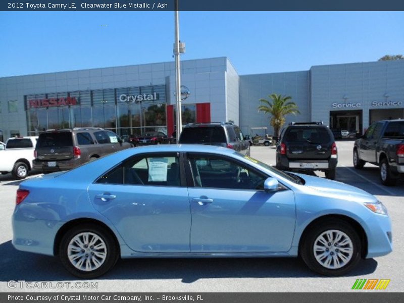 Clearwater Blue Metallic / Ash 2012 Toyota Camry LE