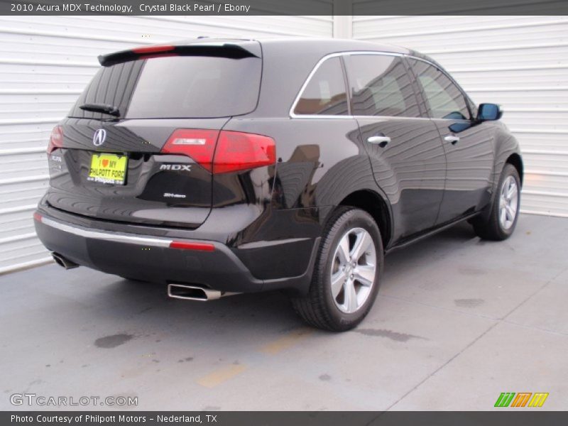 Crystal Black Pearl / Ebony 2010 Acura MDX Technology