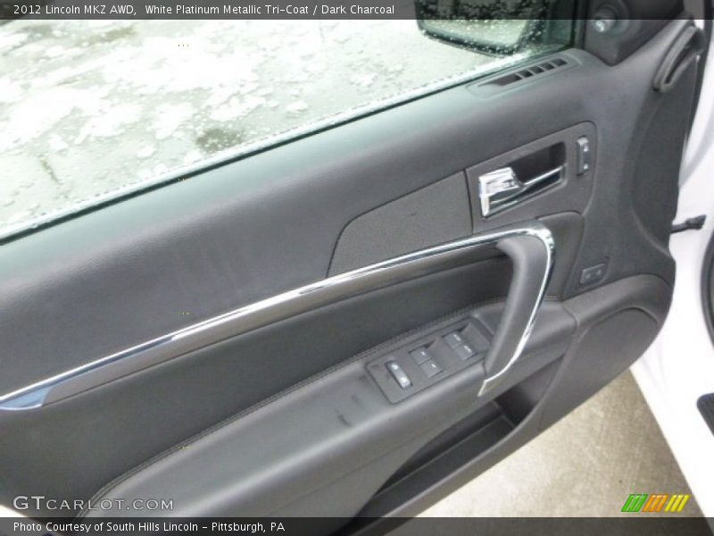 White Platinum Metallic Tri-Coat / Dark Charcoal 2012 Lincoln MKZ AWD