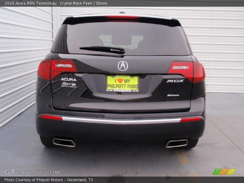 Crystal Black Pearl / Ebony 2010 Acura MDX Technology