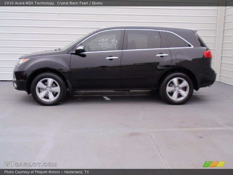 Crystal Black Pearl / Ebony 2010 Acura MDX Technology