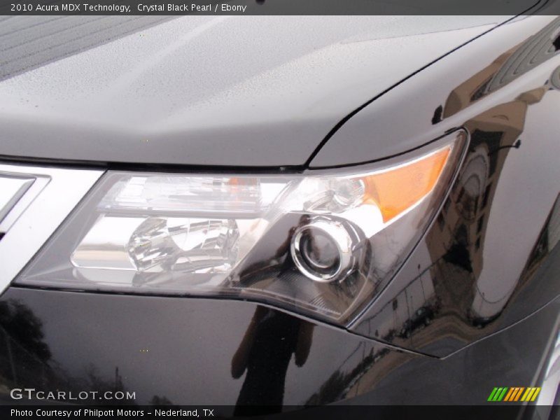 Crystal Black Pearl / Ebony 2010 Acura MDX Technology