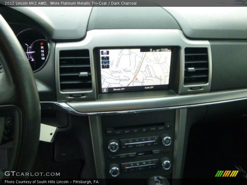 White Platinum Metallic Tri-Coat / Dark Charcoal 2012 Lincoln MKZ AWD