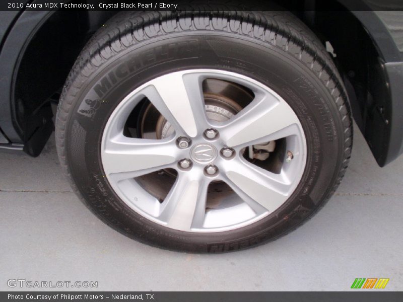 Crystal Black Pearl / Ebony 2010 Acura MDX Technology