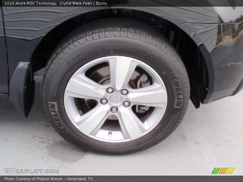 Crystal Black Pearl / Ebony 2010 Acura MDX Technology