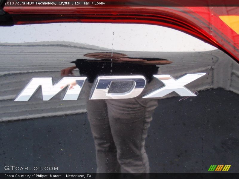 Crystal Black Pearl / Ebony 2010 Acura MDX Technology