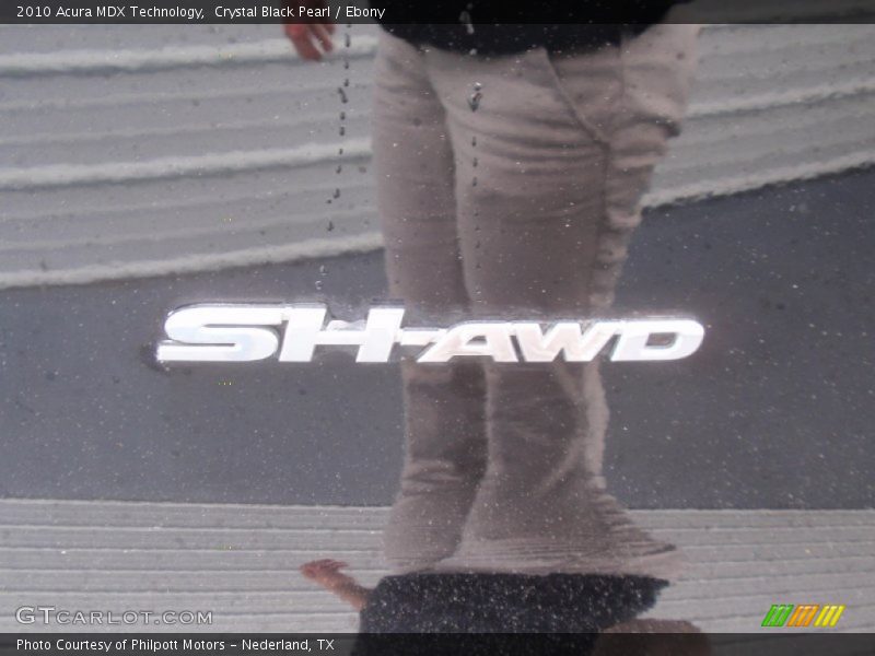 Crystal Black Pearl / Ebony 2010 Acura MDX Technology