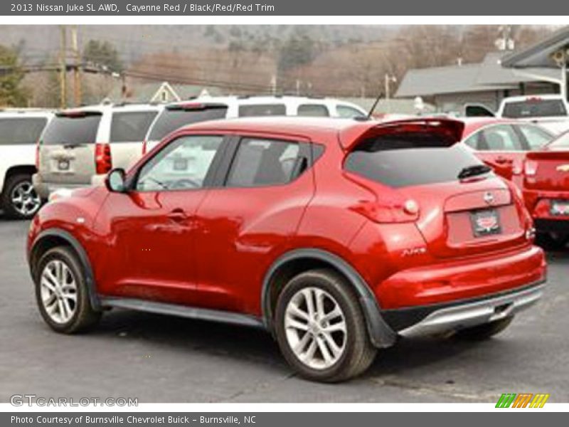 Cayenne Red / Black/Red/Red Trim 2013 Nissan Juke SL AWD