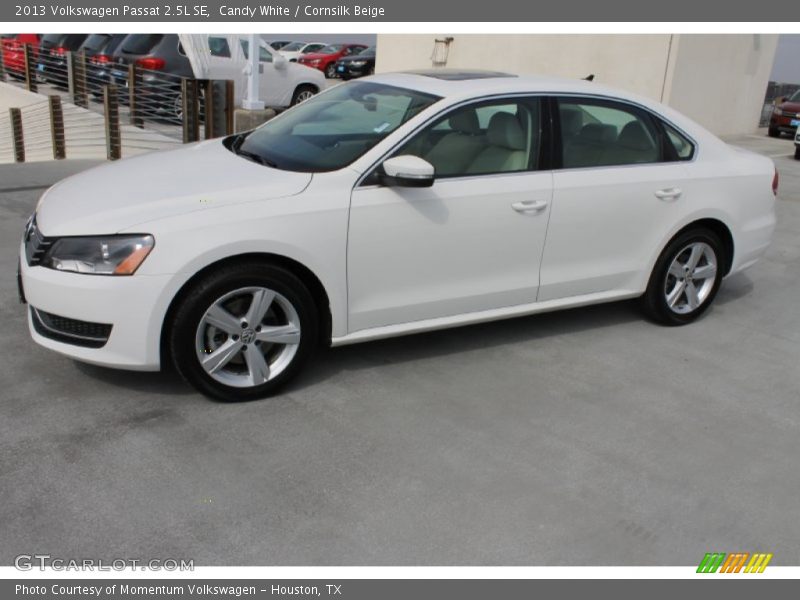 Candy White / Cornsilk Beige 2013 Volkswagen Passat 2.5L SE