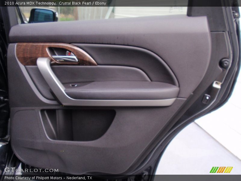 Crystal Black Pearl / Ebony 2010 Acura MDX Technology