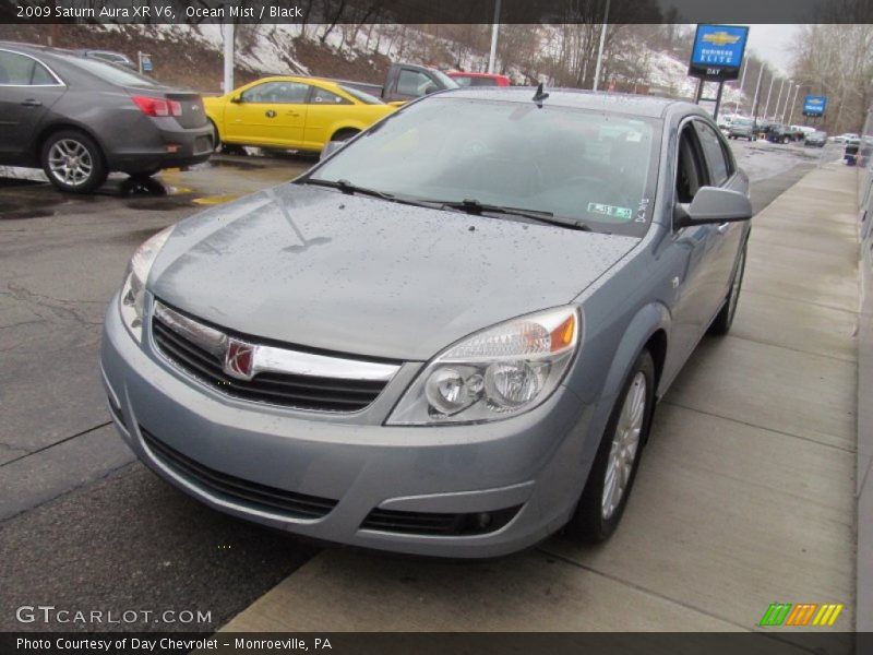 Ocean Mist / Black 2009 Saturn Aura XR V6