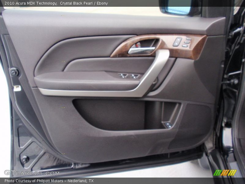 Crystal Black Pearl / Ebony 2010 Acura MDX Technology