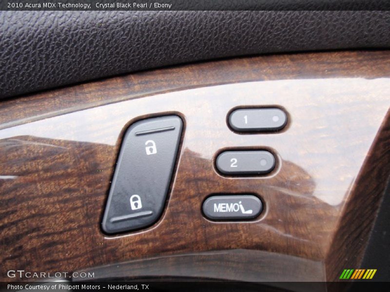 Crystal Black Pearl / Ebony 2010 Acura MDX Technology