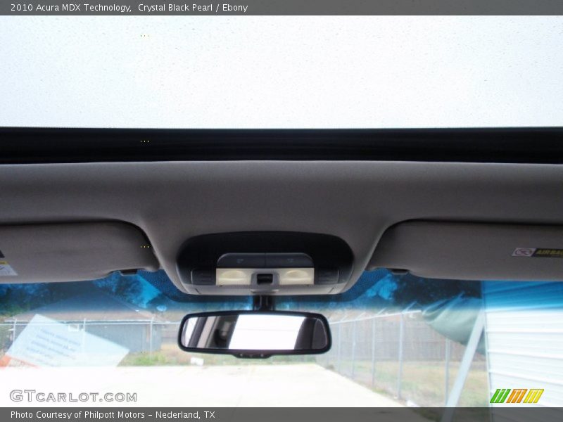 Crystal Black Pearl / Ebony 2010 Acura MDX Technology