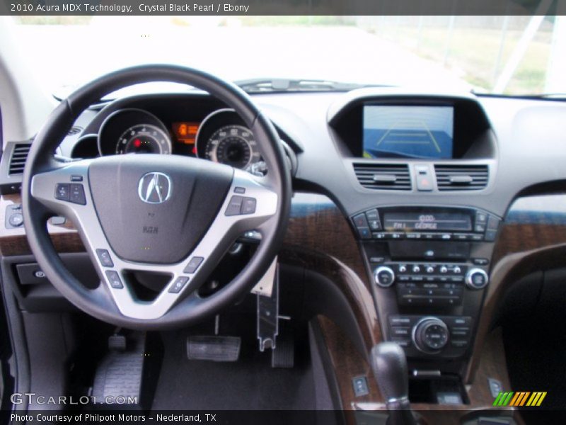 Crystal Black Pearl / Ebony 2010 Acura MDX Technology