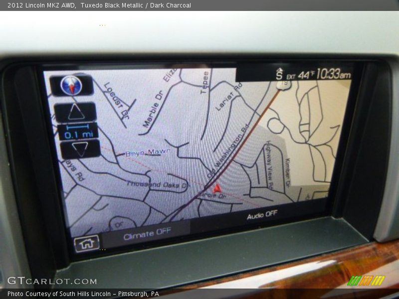 Navigation of 2012 MKZ AWD