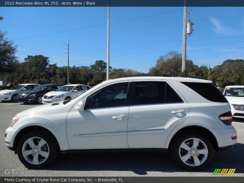 Arctic White / Black 2010 Mercedes-Benz ML 350