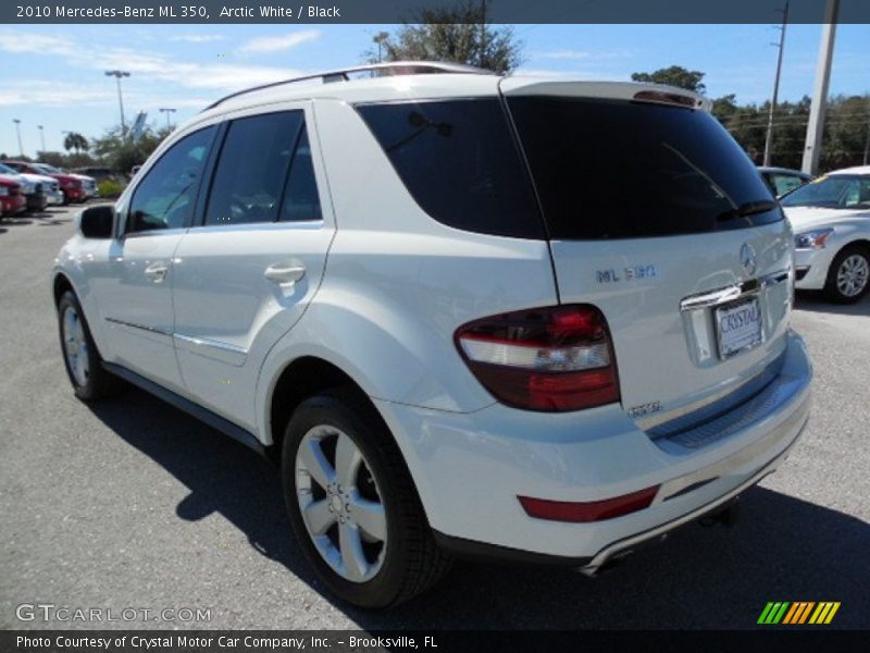 Arctic White / Black 2010 Mercedes-Benz ML 350