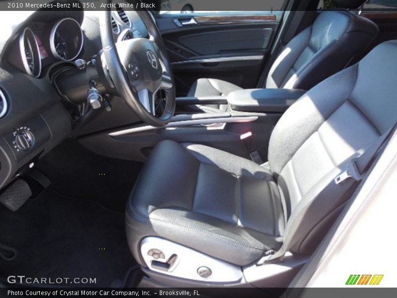Arctic White / Black 2010 Mercedes-Benz ML 350