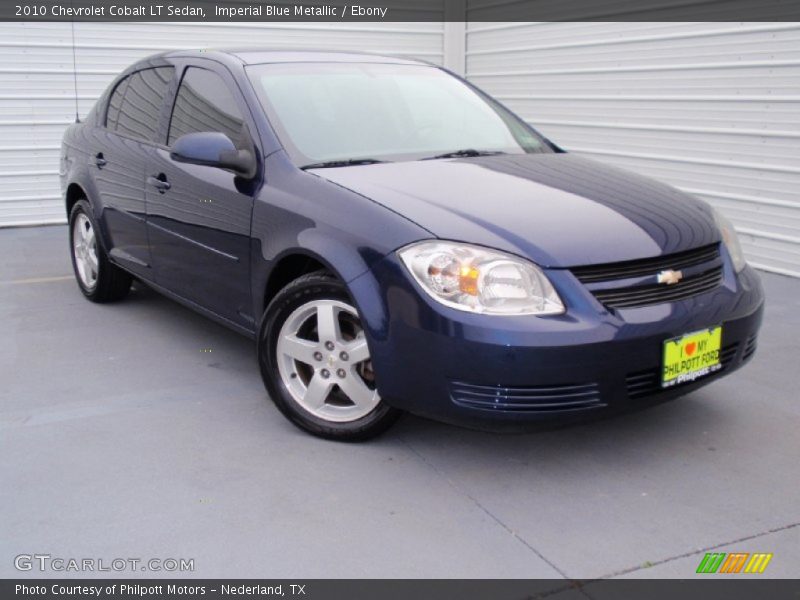 Imperial Blue Metallic / Ebony 2010 Chevrolet Cobalt LT Sedan