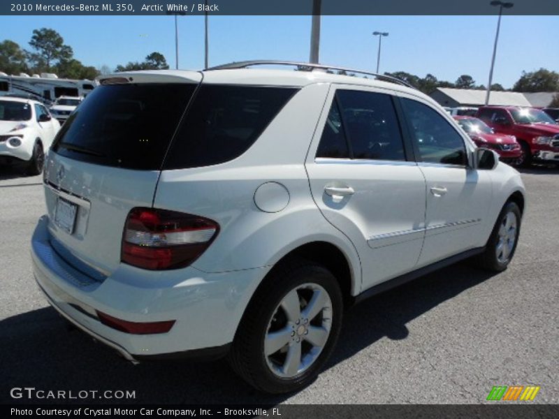 Arctic White / Black 2010 Mercedes-Benz ML 350