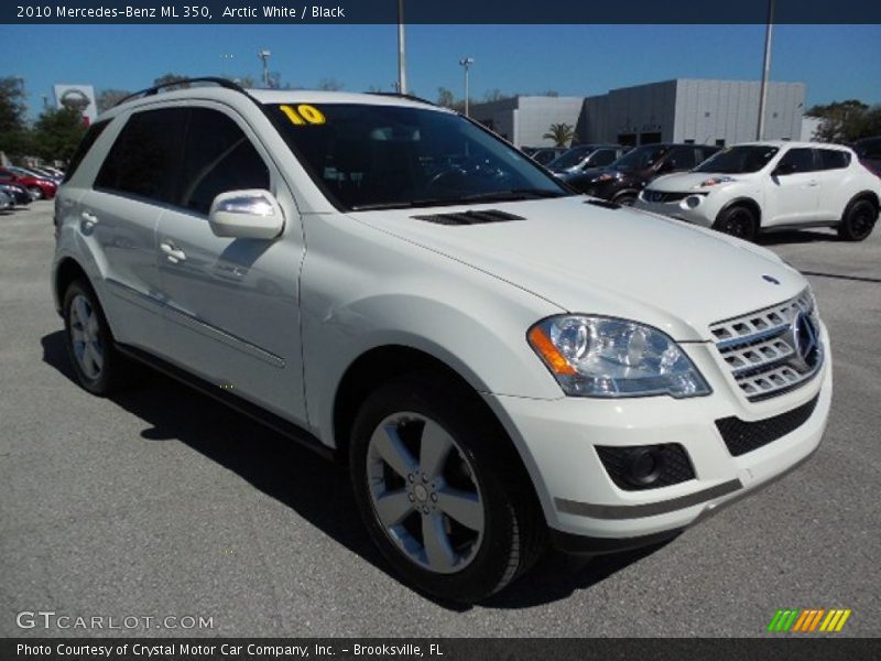 Arctic White / Black 2010 Mercedes-Benz ML 350