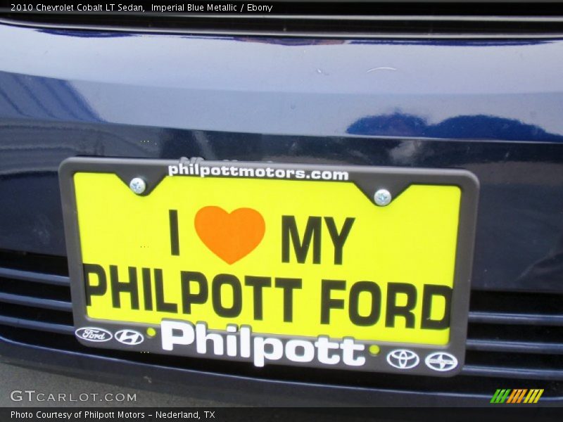 Imperial Blue Metallic / Ebony 2010 Chevrolet Cobalt LT Sedan