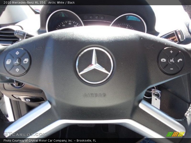 Arctic White / Black 2010 Mercedes-Benz ML 350