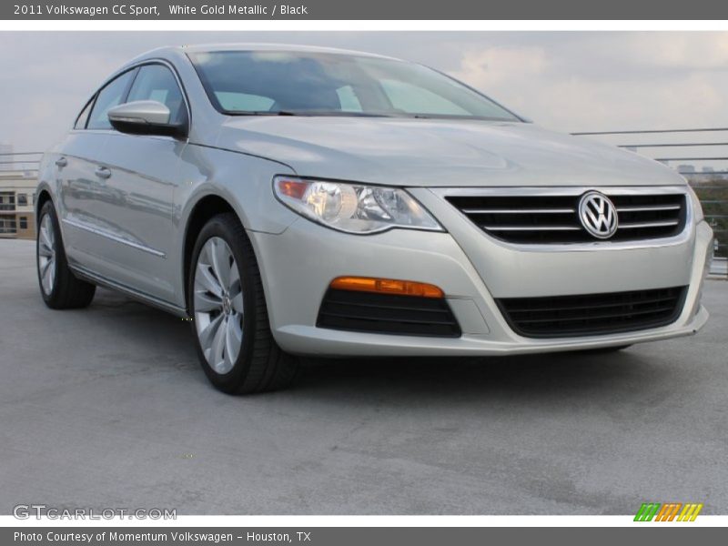 White Gold Metallic / Black 2011 Volkswagen CC Sport