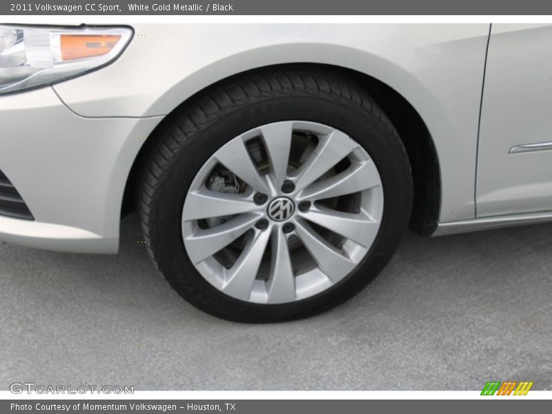 White Gold Metallic / Black 2011 Volkswagen CC Sport