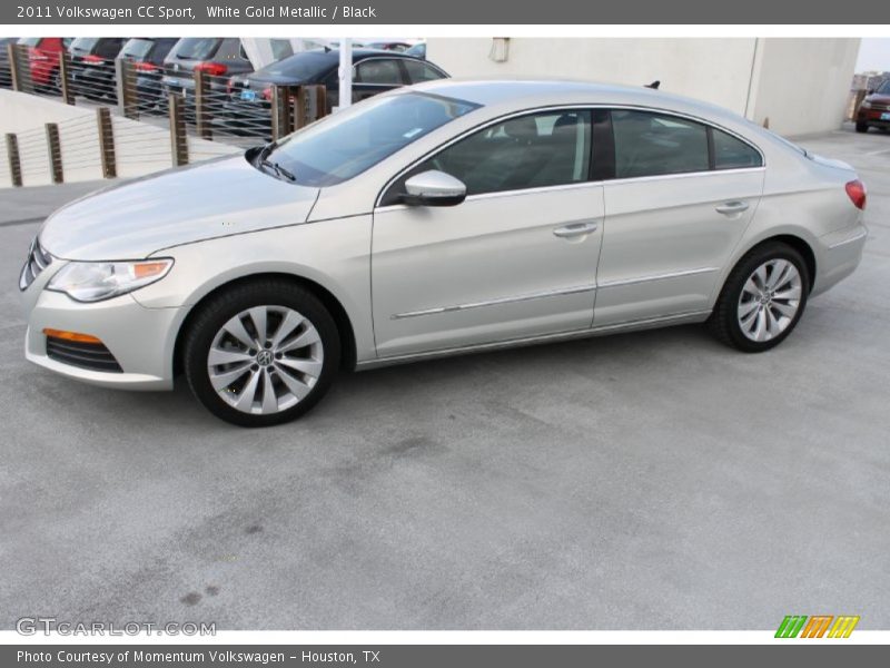 White Gold Metallic / Black 2011 Volkswagen CC Sport
